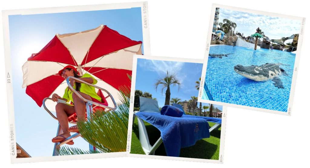 Costa Encantada Hotel, Lloret de Mar review - A team of lifeguards monitor the pool areas. Sun loungers are plentiful.