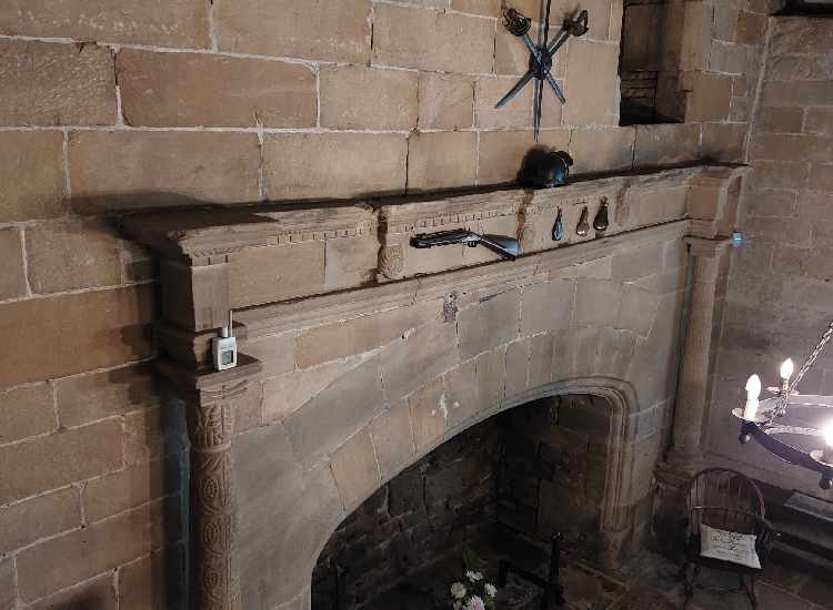East Riddlesden Hall Family Visit Review - The great fireplace in the main reception room is impressive